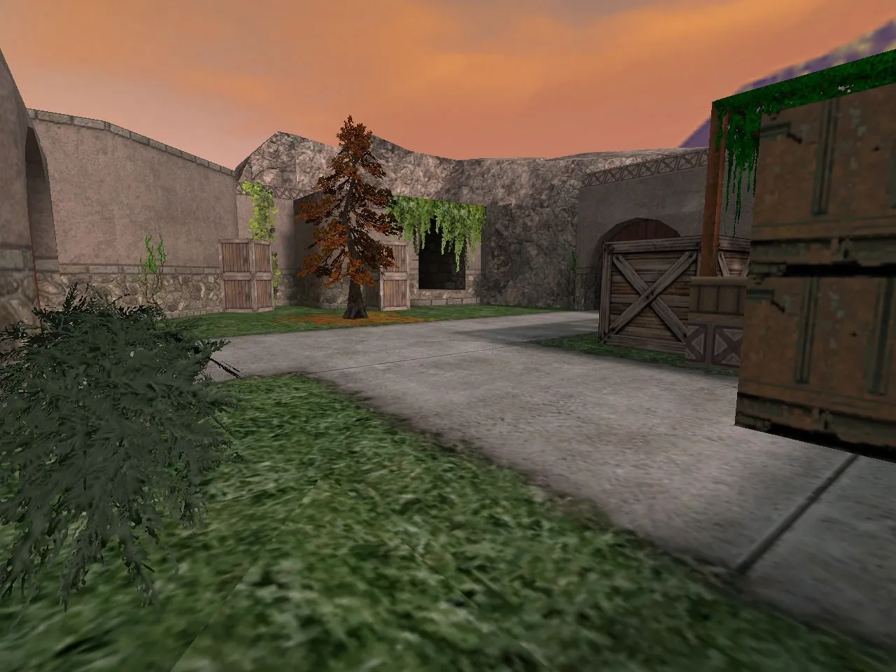 Скриншот  de_dust2_medieval для CS 1.6: карта DE, точки, маршруты, .nav и оптимизация