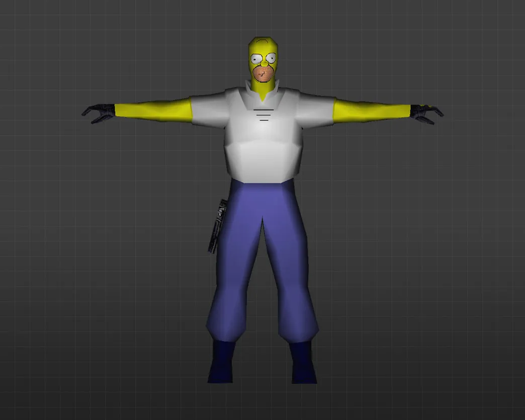 Скриншот Модель «Гомер Симпсон» для CS 1.6 - Уникальные скины для игроков