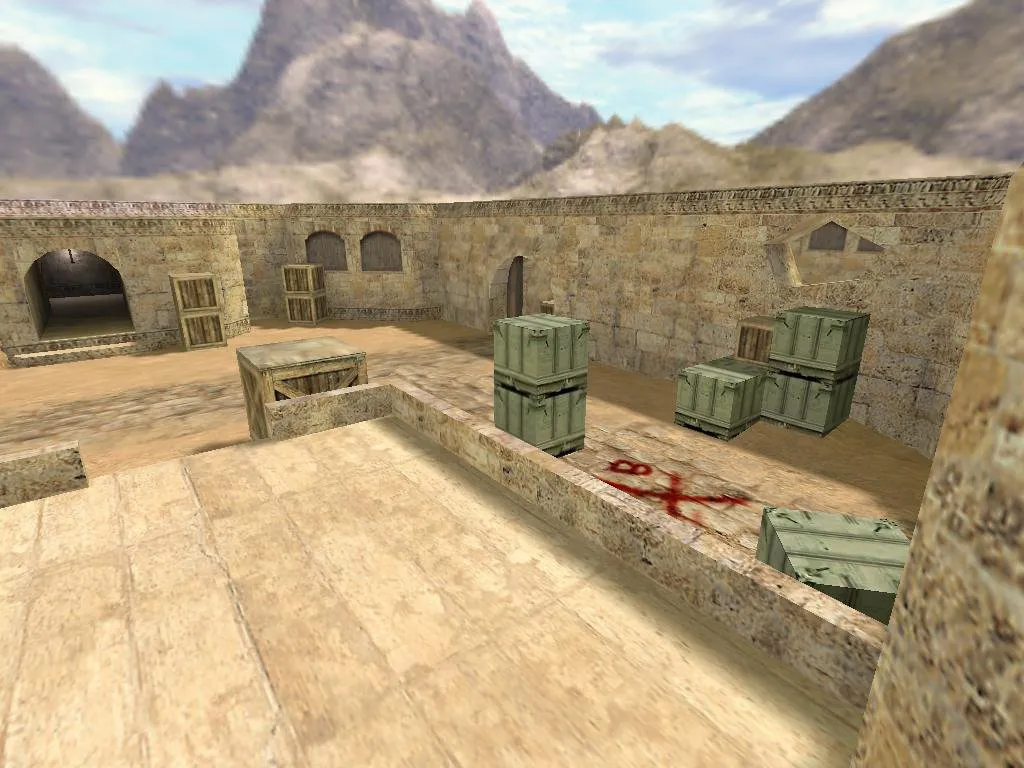 Скриншот  Карта lethal_de_dust2_mirror для CS 1.6 - Погрузитесь в тактические бои