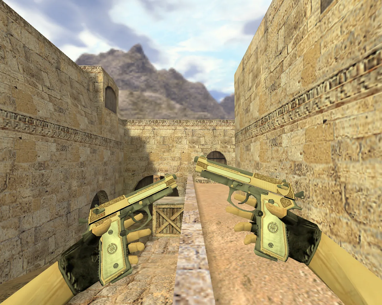 Скриншот Модель «Dual Elites Золотой картель» для CS 1.6 - высокое качество