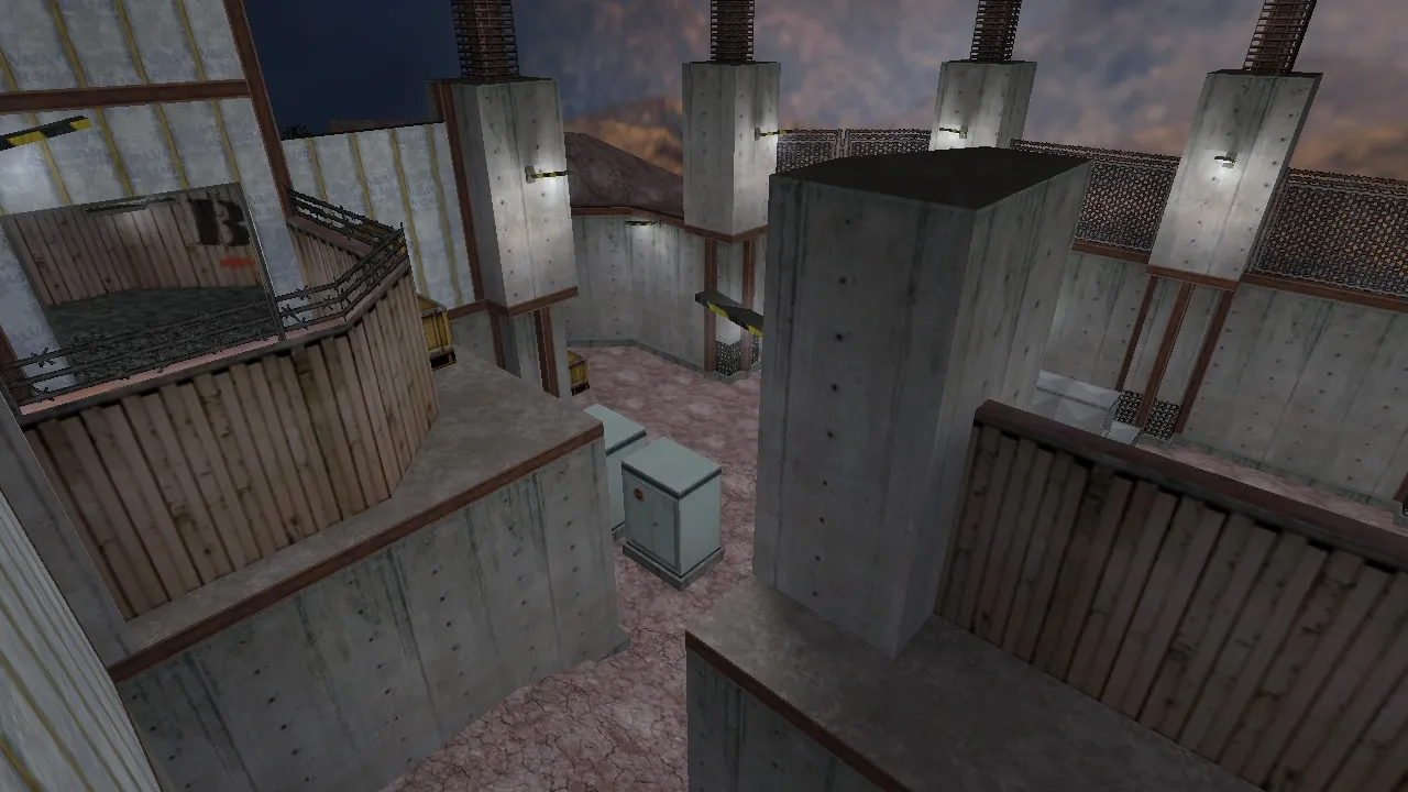 Скриншот  de_esl_construct для CS 1.6: карта, точки, навигация ботов, оптимизация и советы по CFG