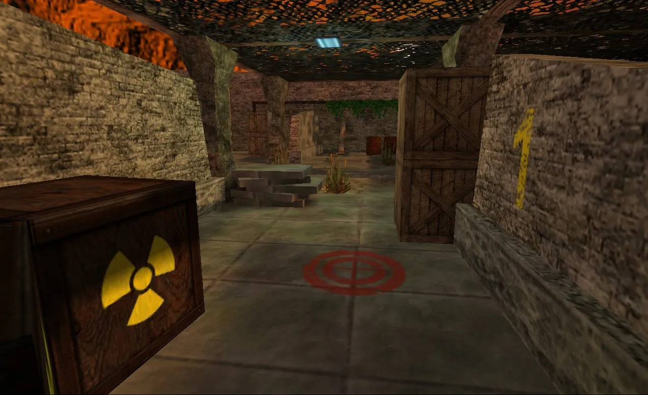 Скриншот  Карта de_secret_stone для CS 1.6: оптимизация и тактика