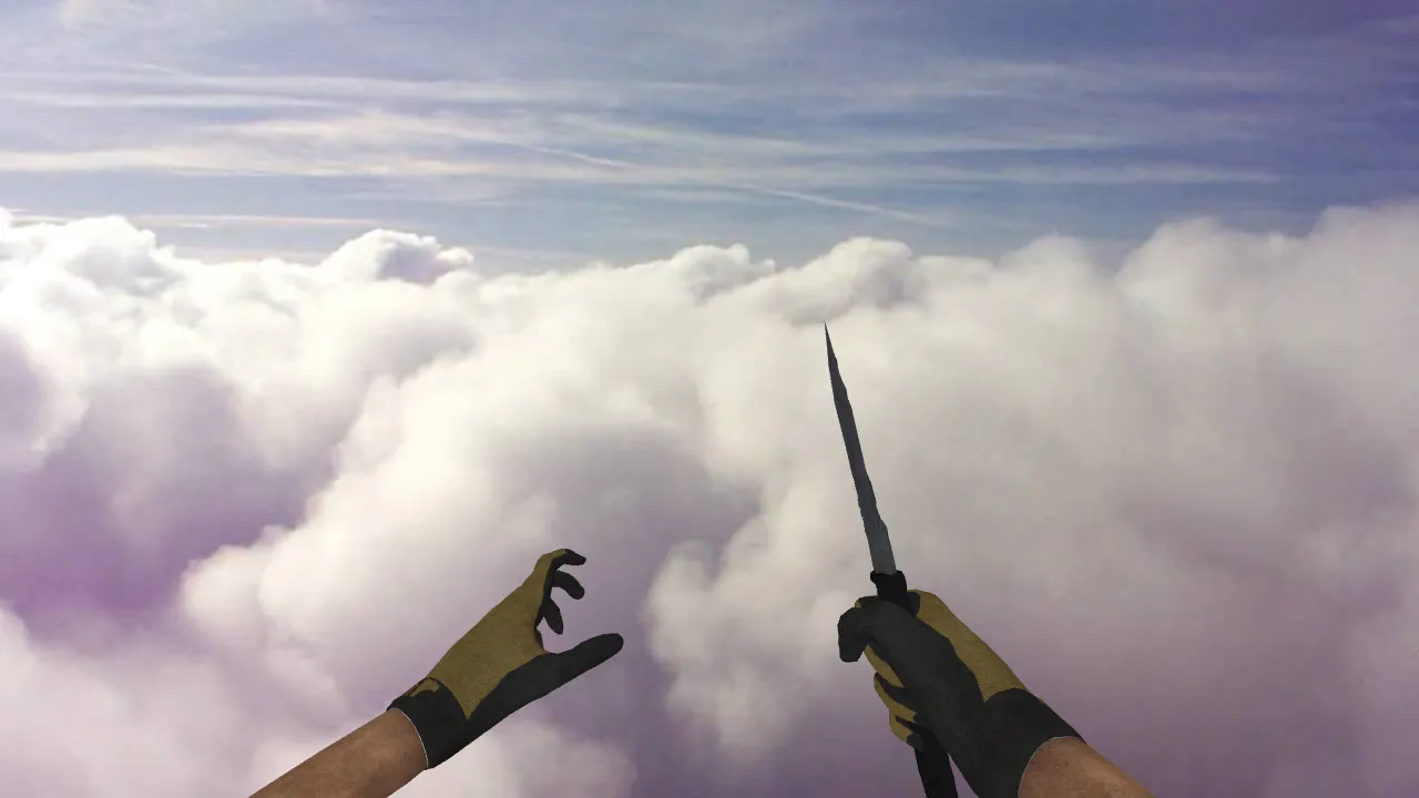 Скриншот Модель «SOG Knife» для CS 1.6: нож v_model p_model w_model, звуки, анимация осмотра и качество текстур