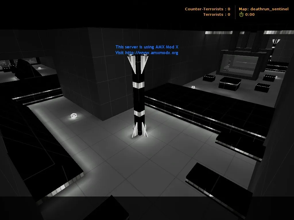 Скриншот  deathrun_sentinel для CS 1.6: тактика за CT/T, точки, .nav для ботов, оптимизация wpoly/epoly
