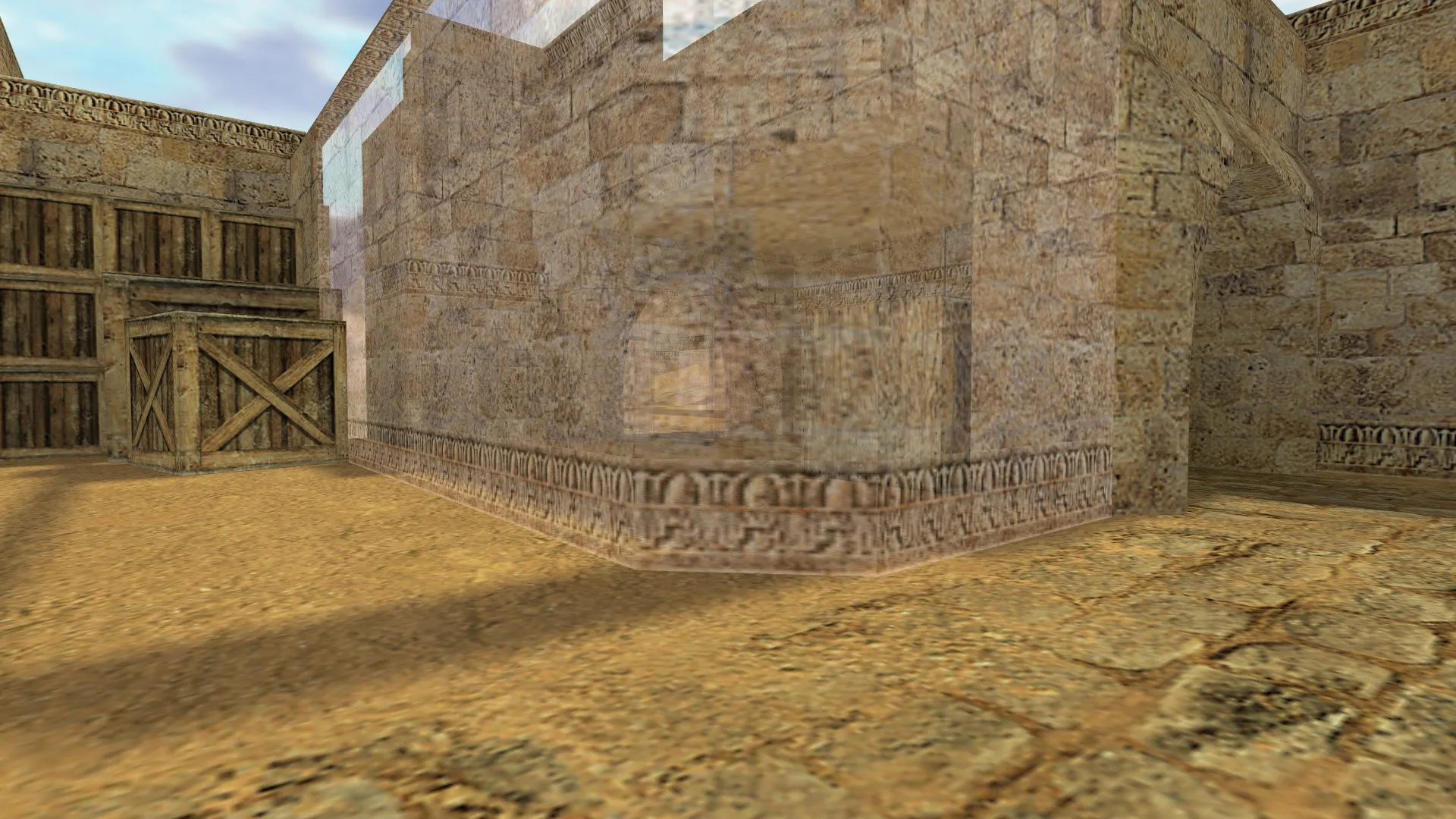 Скриншот  Карта de_dust2_wh для CS 1.6: баланс сторон, точки под контртерр и тактика для T, .nav и оптимизация