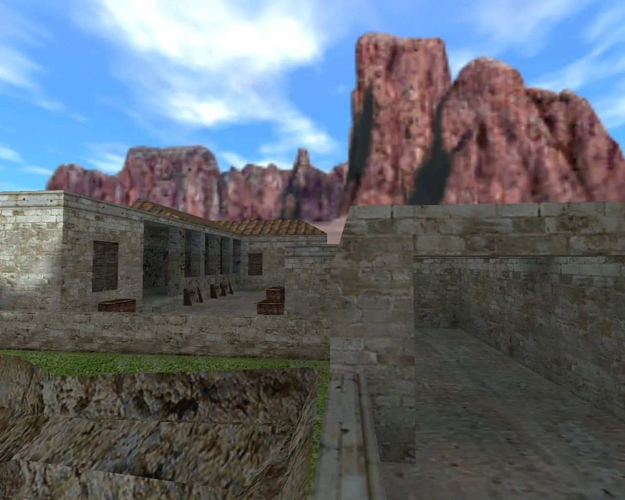 Скриншот  Карта de_acropol для CS 1.6: точки, тактика за Т и КТ, оптимизация wpoly/epoly, .nav для ботов