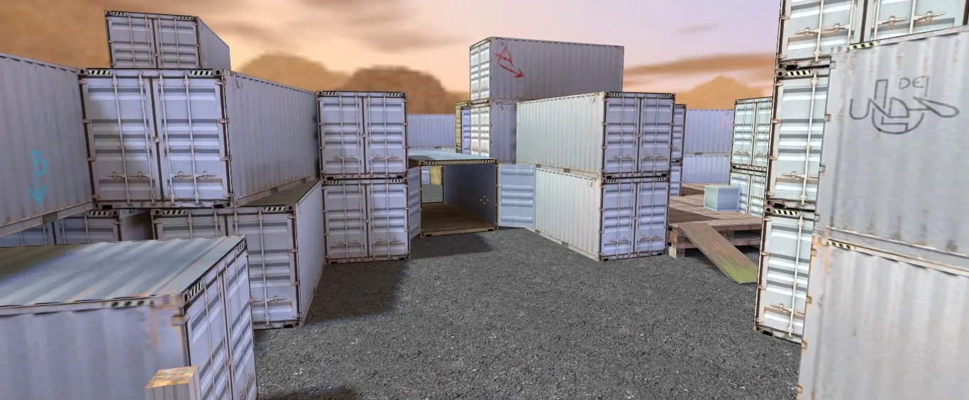 Скриншот Карта de_unload для CS 1.6 - Подробное описание и тактики