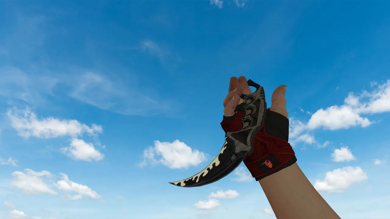 Скриншот Модель ножа Керамбит «Комбат» v_ для CS 1.6: p_ и w_ модели, звуки, анимация осмотра