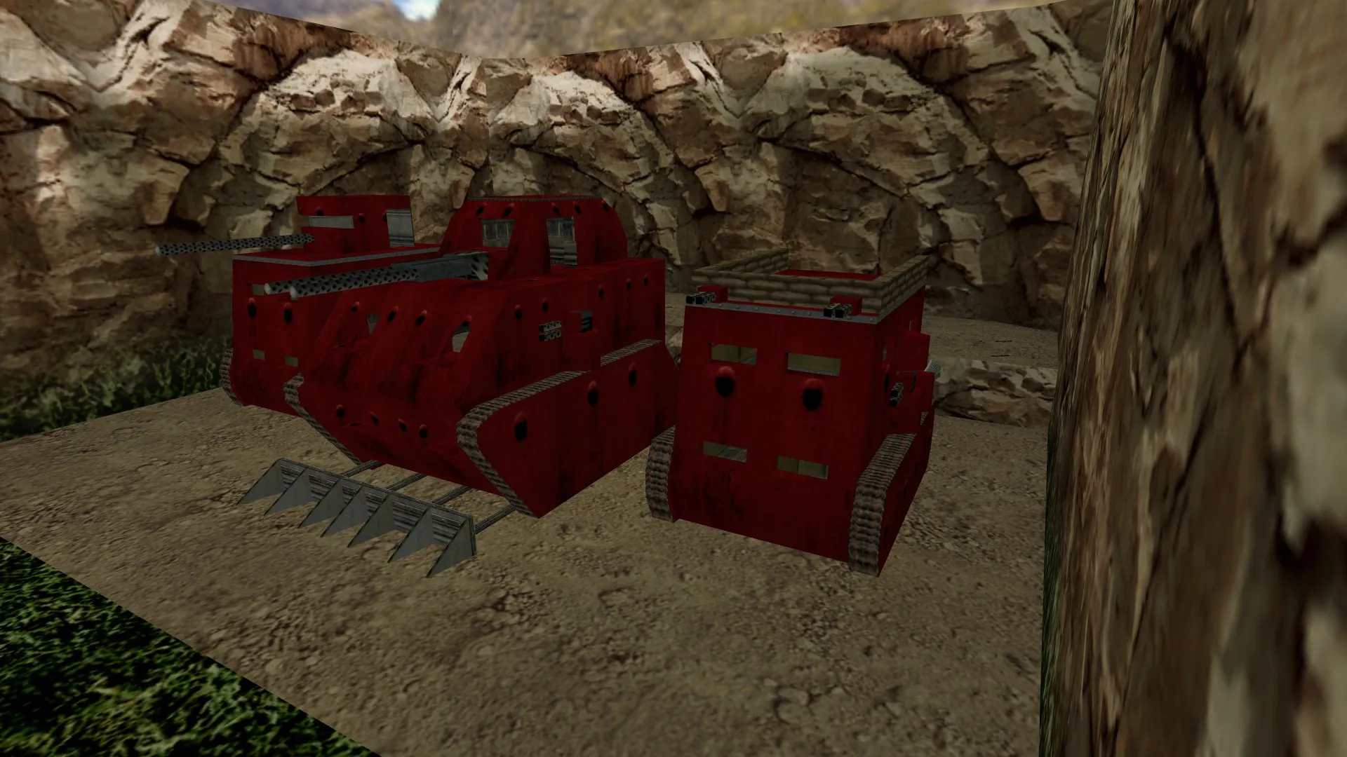 Скриншот  Карта «ow_cc_crazytank» для CS 1.6 – Тактическое сражение на танке