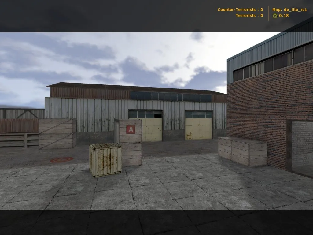 Скриншот  Карта de_lite_rc1 для CS 1.6 - Тактическое преимущество на картах DE