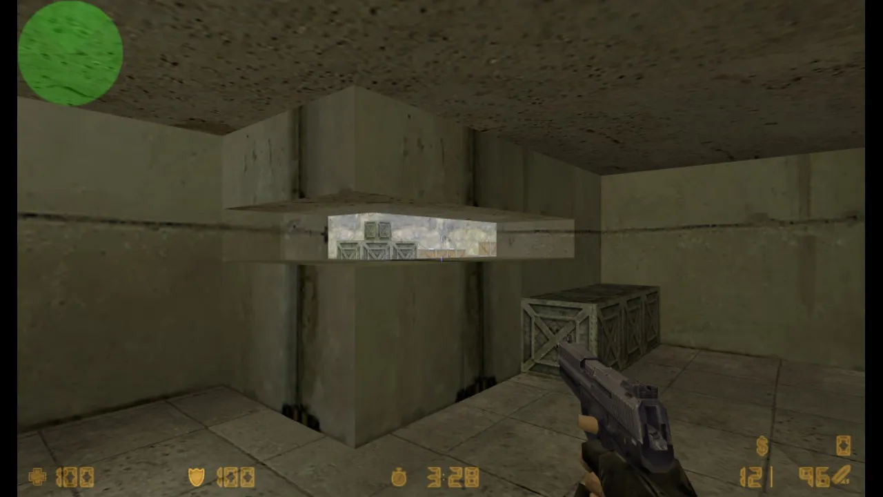 Скриншот  de_bunker2_ru карта для CS 1.6: точки, баланс сторон, .nav и оптимизация wpoly/epoly