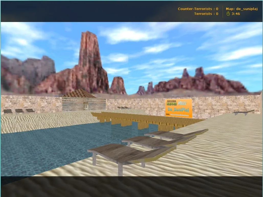 Скриншот Карта de_suniplaj для Counter-Strike 1.6: тактика и особенности