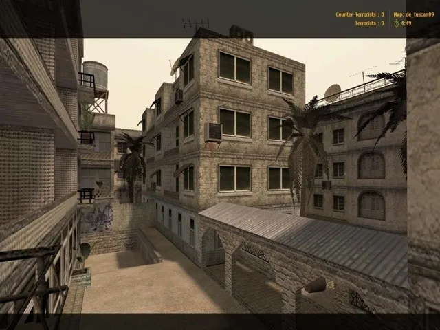 Скриншот Карта de_tuscan09 для CS 1.6 - Тактические возможности и детали