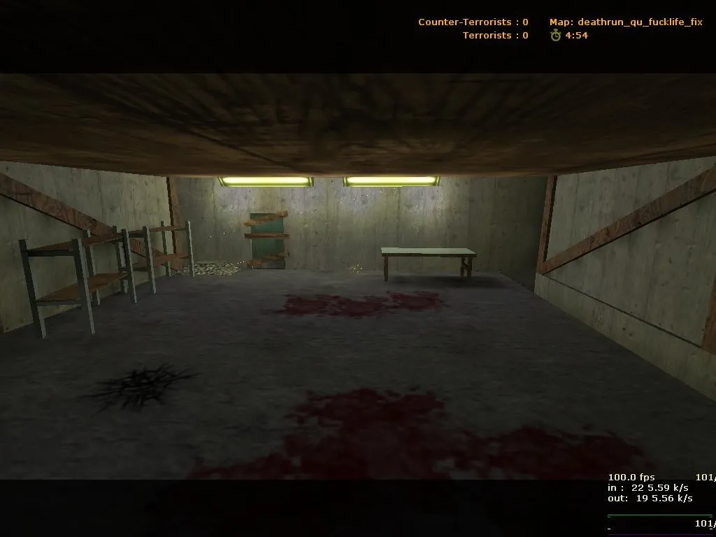 Скриншот  deathrun_qu_fucklife_fix для CS 1.6: карта Deathrun, баланс сторон, тактика, .nav и оптимизация