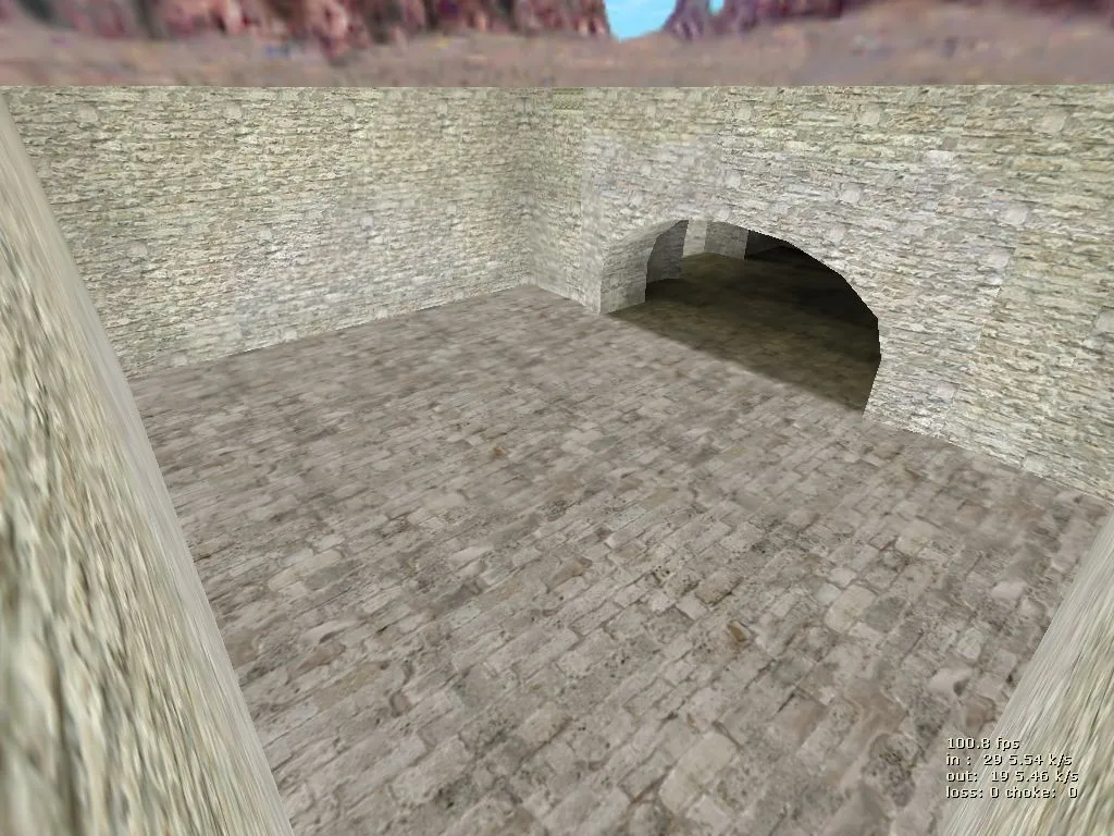 Скриншот  Карта de_aztec_sleek для CS 1.6: баланс сторон, точки, .nav, оптимизация wpoly/epoly