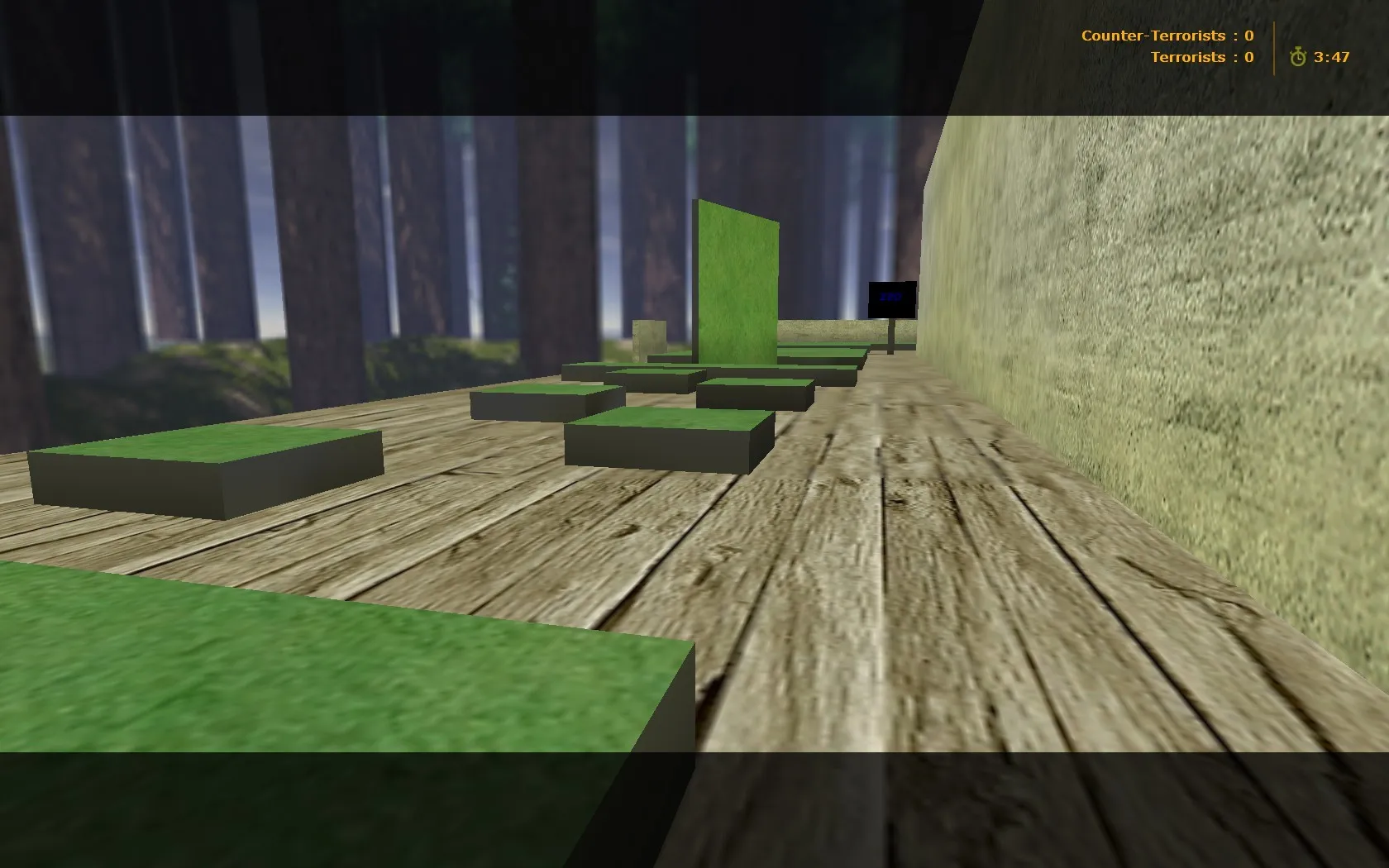 Скриншот  deathrun_greenjungle для CS 1.6: карта Deathrun, точки, роли, .nav, оптимизация wpoly/epoly