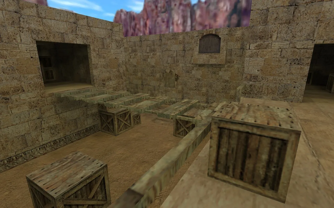 Скриншот  Карта de_reset_dust2 для CS 1.6: Баланс и тактика