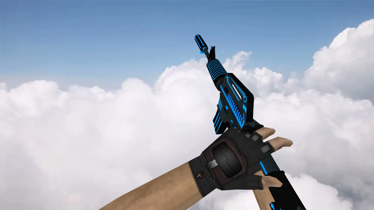 Скриншот Модель M4A1 Plasmax v_ и w_ для CS 1.6: звуки, анимация осмотра, качество текстур