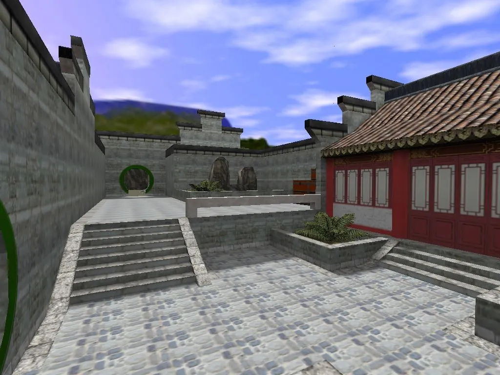 Скриншот  de_bamboo для CS 1.6: детали карты, точки для Terror/CT, боты .nav и оптимизация wpoly/epoly