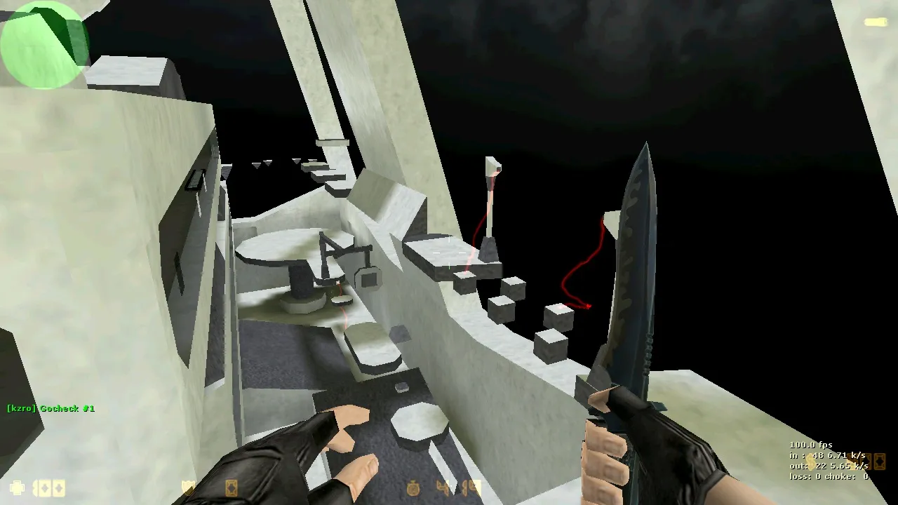 Скриншот  deathrun_fuzzy карта для CS 1.6: .nav для ботов, баланс сторон, оптимизация wpoly/epoly