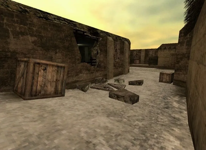 Скриншот Карта de_ahram для CS 1.6: точки, маршруты, баланс сторон и настройка ботов