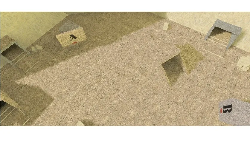 Скриншот Карта de_pyramids_mrcx для CS 1.6 - Тактические особенности и обзор