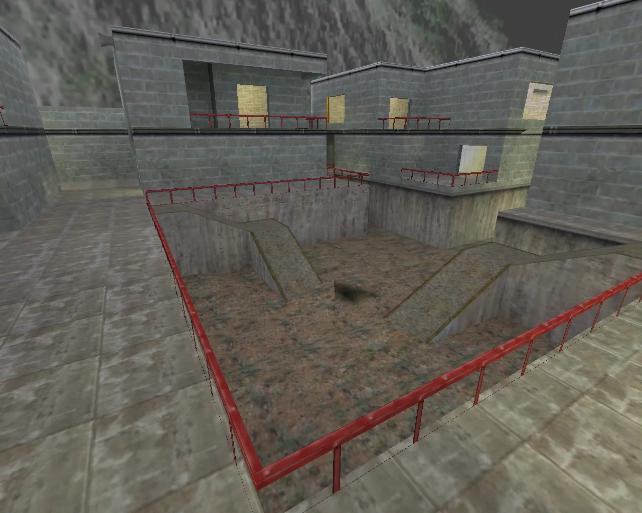 Скриншот  Карта de_crossfire для CS 1.6: точки, маршруты, .nav для ботов и оптимизация wpoly/epoly