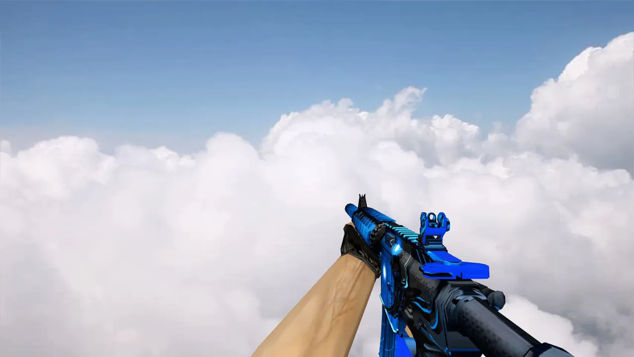 Скриншот Модель M4A4 Melanik Abyssal (v_, p_, w_) для CS 1.6: звуки, анимация осмотра, текстуры и качество