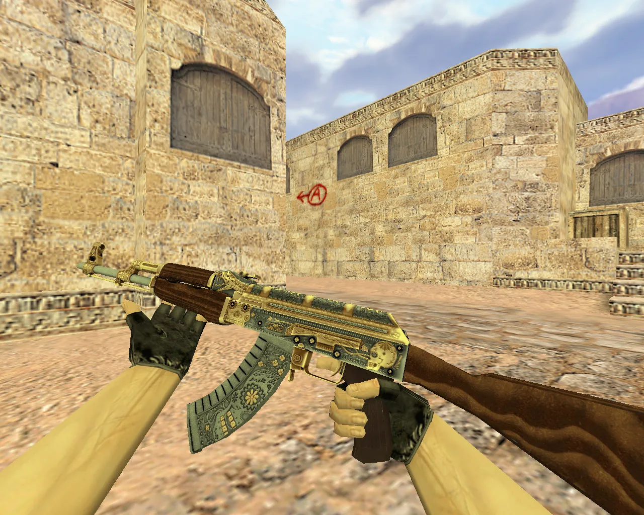 Скриншот Модель АК-47 Золотой картель для CS 1.6 - Ваша коллекция