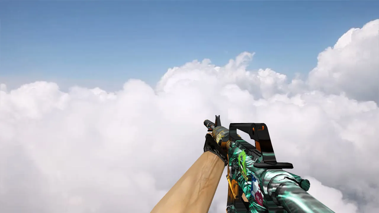 Скриншот Модель M4A1 Dark Jungle v_, p_, w_ для CS 1.6: звуки, анимация осмотра и качество текстур