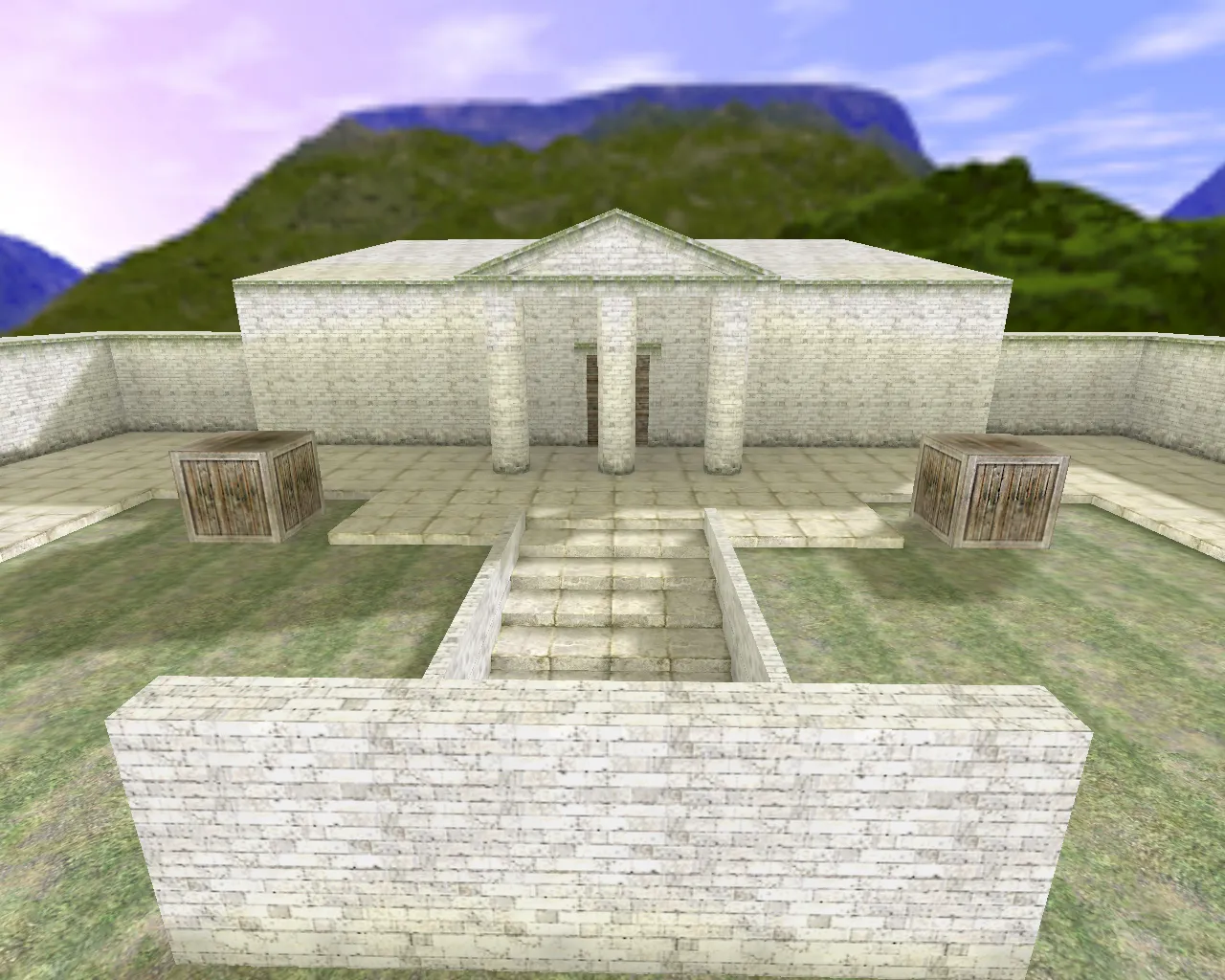 Скриншот  Карта awp_romans для CS 1.6: AWP-арены, точки под прицел, боты с .nav и оптимизация