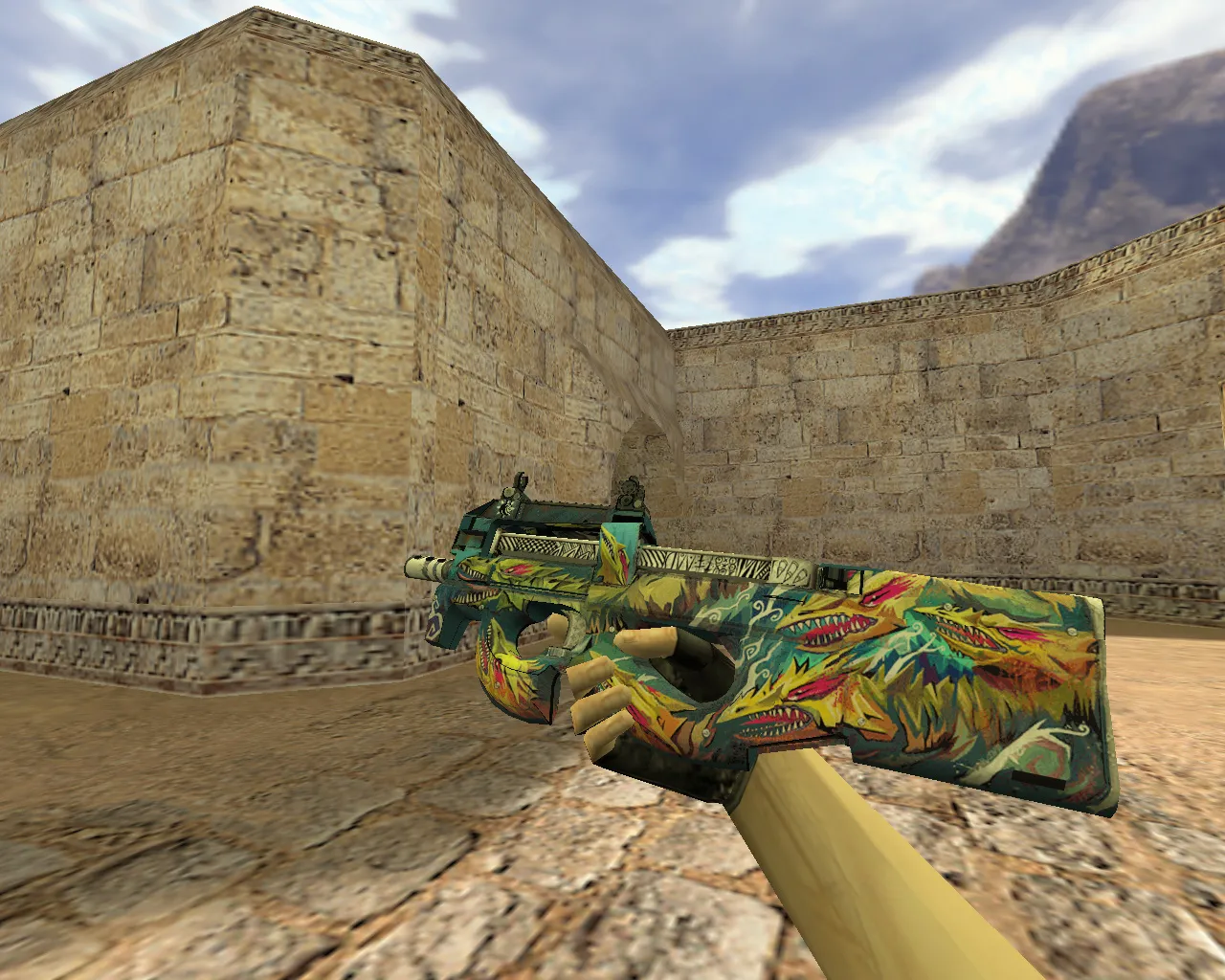 Скриншот Модель «P90 Циклон» для CS 1.6 - Оружие с уникальным дизайном