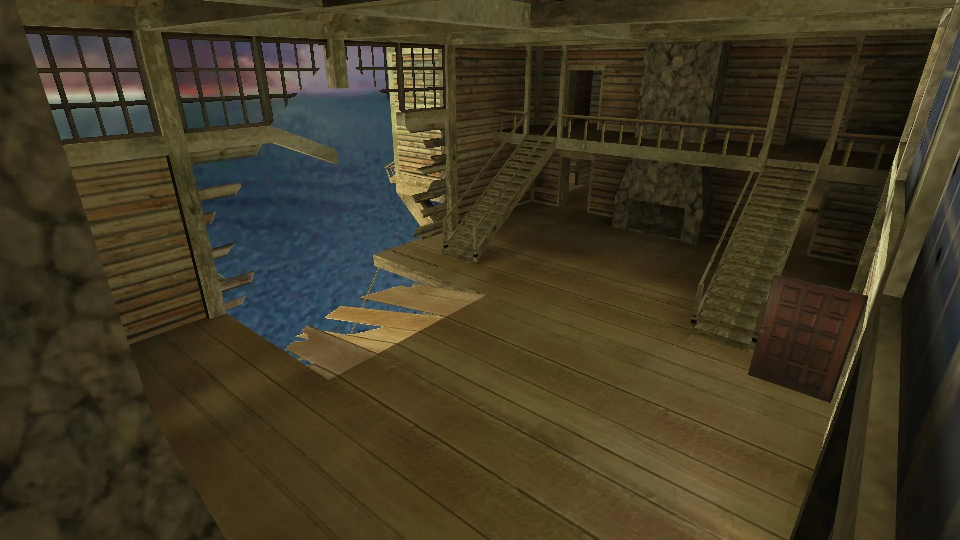 Скриншот Карта de_cliffcabin для CS 1.6: точки, маршруты CT/T, .nav для ботов и оптимизация wpoly/epoly