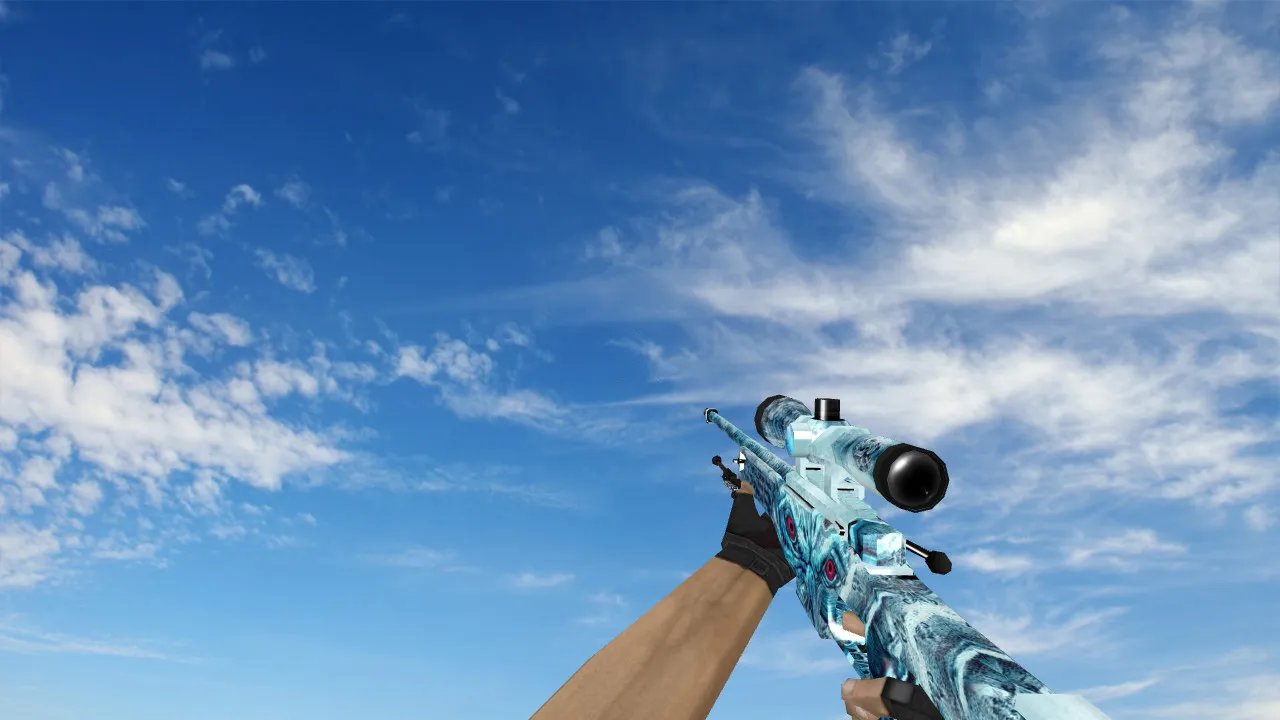 Скриншот Модель AWP Frozen Cold для CS 1.6 - Оружие с уникальным дизайном