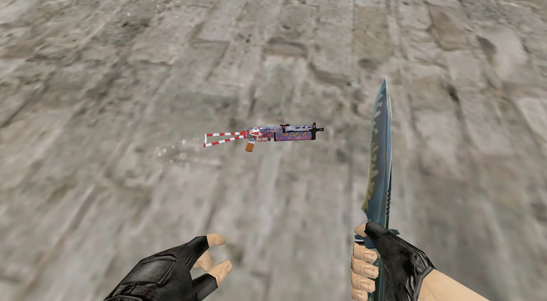 Скриншот  Модель Бизон Санта для CS 1.6 - Уникальный скин для фанатов