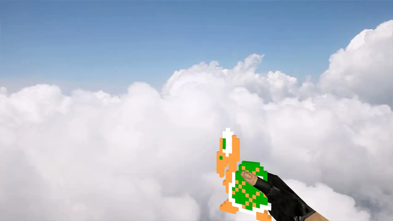 Скриншот Модель «Koopa Nades» для CS 1.6: v_ и p_ гранат, звуки, анимация осмотра, текстуры