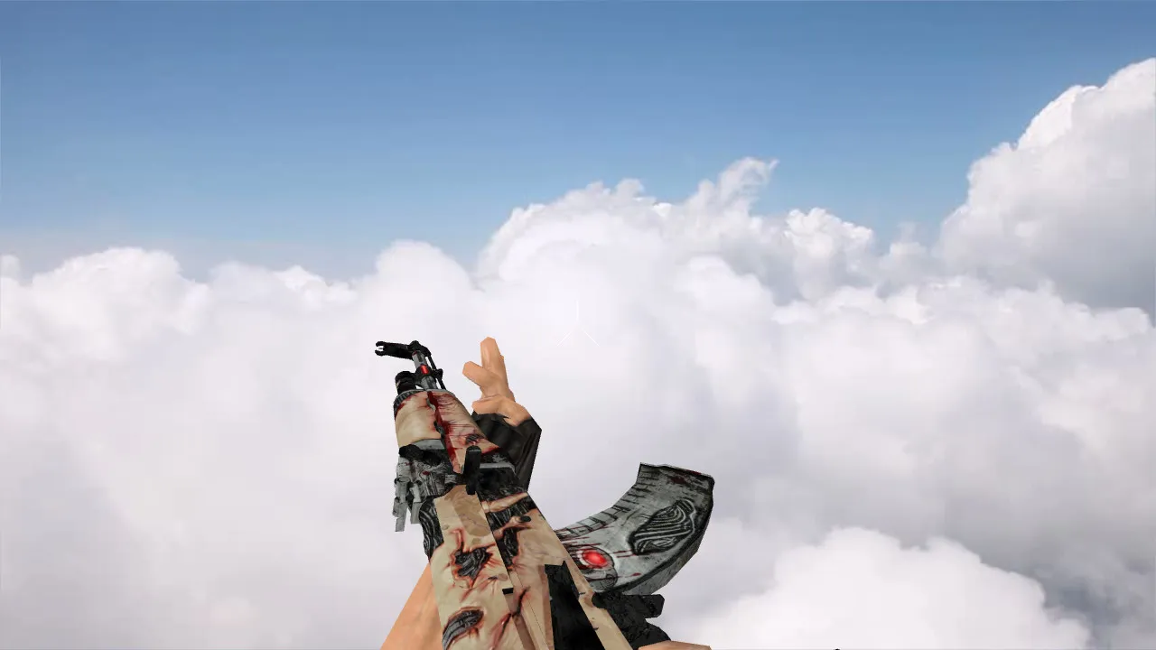 Скриншот Модель «AK-47 Payback» v_ p_ w_ для CS 1.6: звук, анимация осмотра, качество текстур