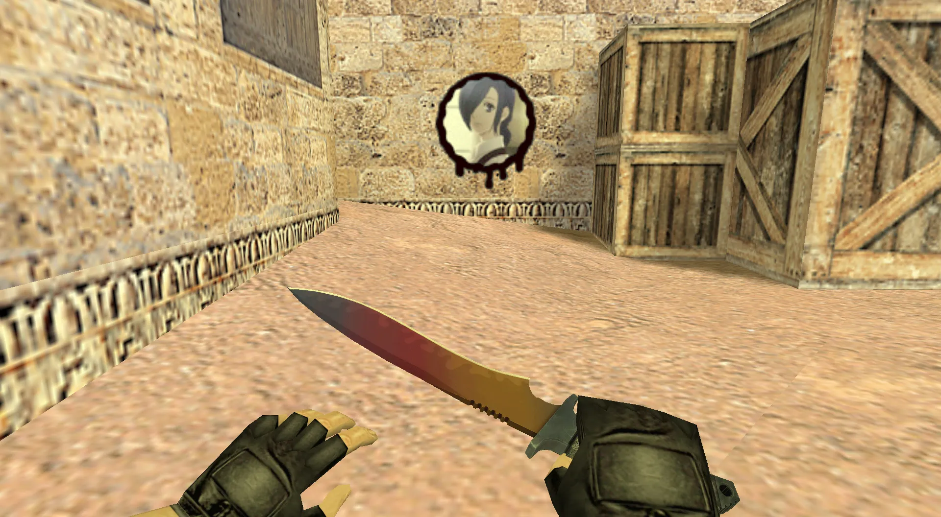 Скриншот Граффити «Тоука Киришима» для CS 1.6 - Уникальные скины аниме