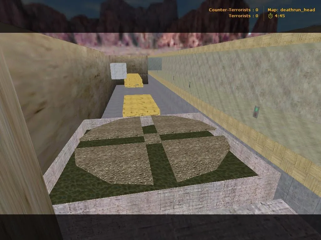Скриншот  deathrun_head для CS 1.6: тактика, точки для CT/T, установка карты и настройка под ботов