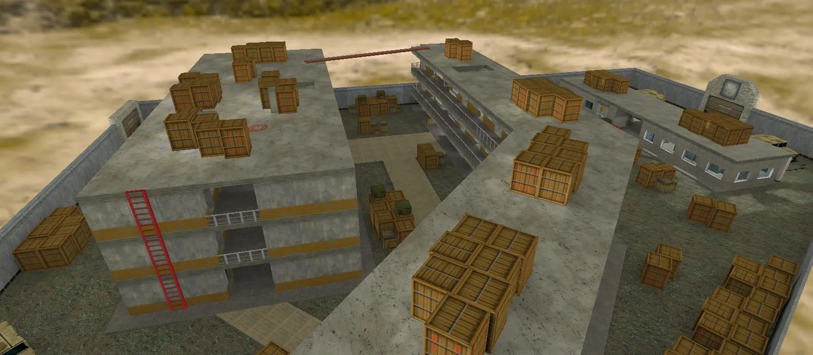 Скриншот  Карта de_untecs для CS 1.6 - Тактические возможности и оптимизация