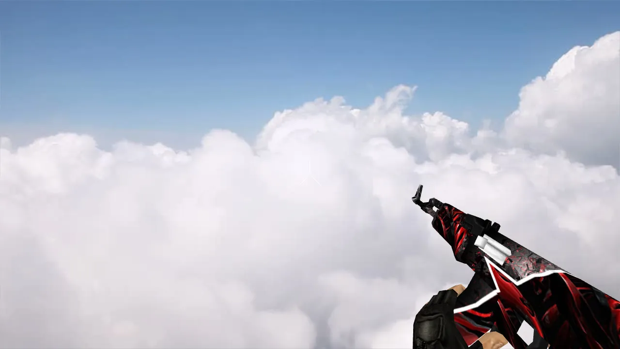 Скриншот Модель Default AK-47 Starladder v_ и p_ для CS 1.6: звуки, анимация осмотра, текстуры