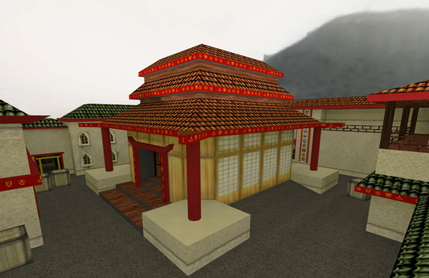 Скриншот  de_china карта для CS 1.6: тактика за CT/T, точки, .nav для ботов, оптимизация wpoly/epoly и советы по установке