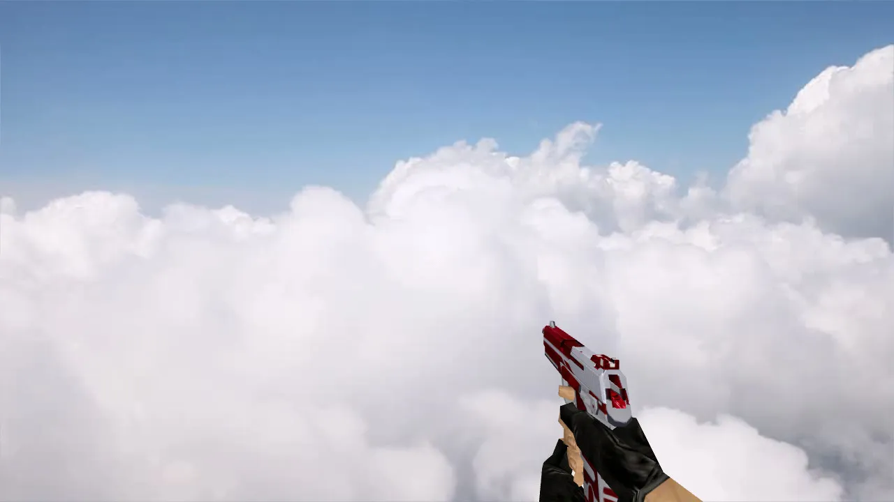 Скриншот Модель «Default USP Red Destiny» для CS 1.6 — уникальный скин
