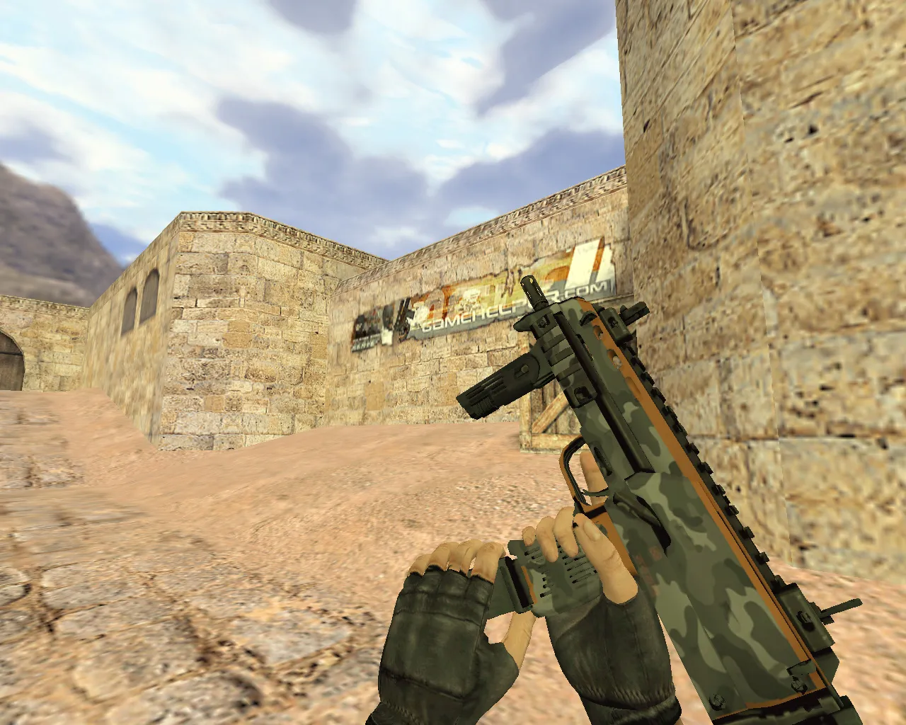 Скриншот Модель MP7 Городская опасность для CS 1.6 - Уникальный стиль оружия