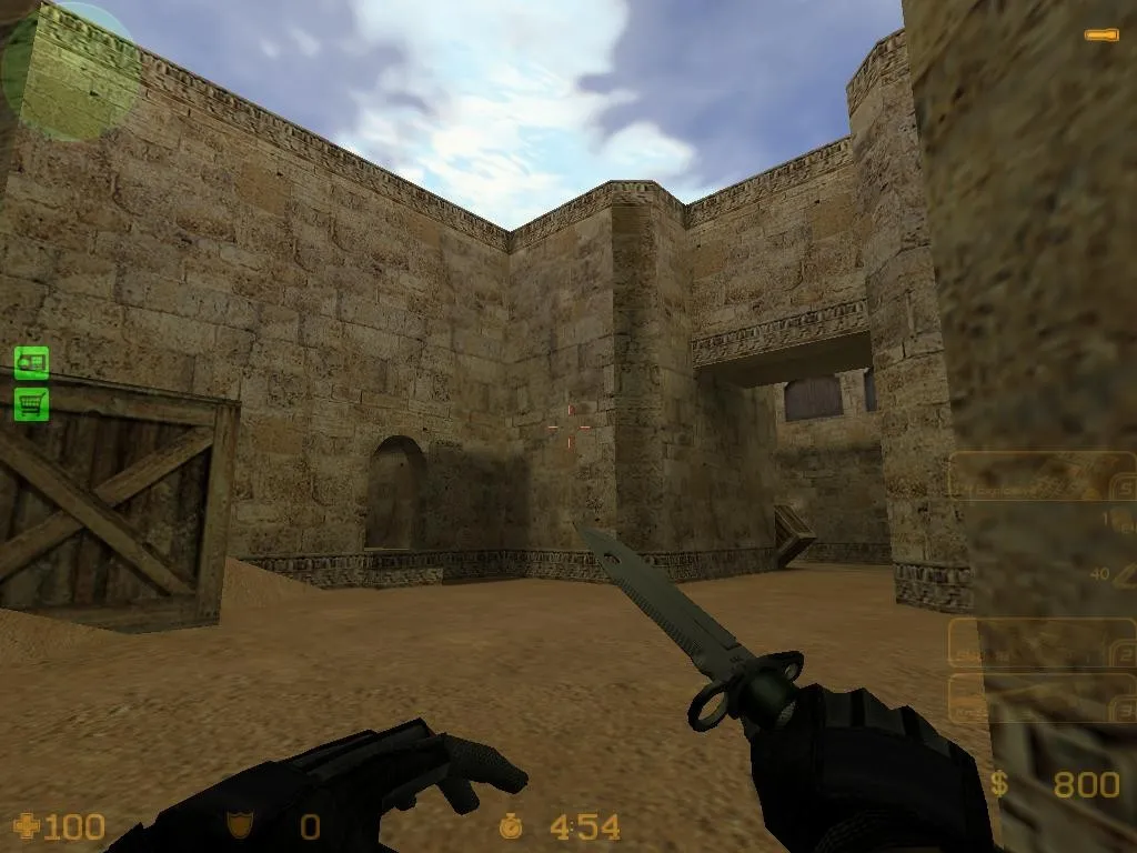 Скриншот  de_dust15 карта для CS 1.6: точки за Т и КТ, .nav для ботов, оптимизация wpoly/epoly