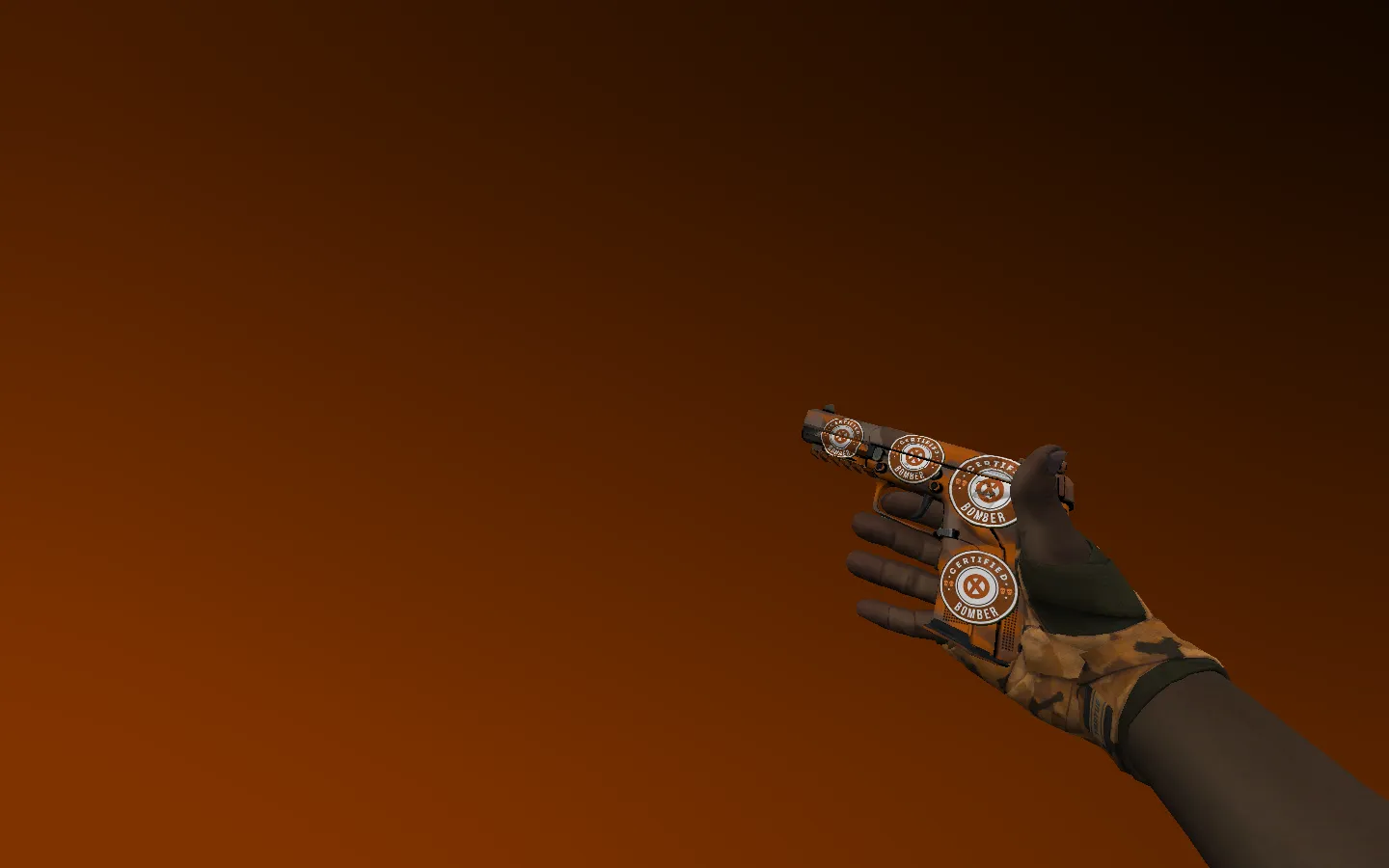 Скриншот Пак с перчатками «Обмотки рук | Пустошь» для CS 1.6: v_ и p_ модели, звуки, анимация осмотра, текстуры