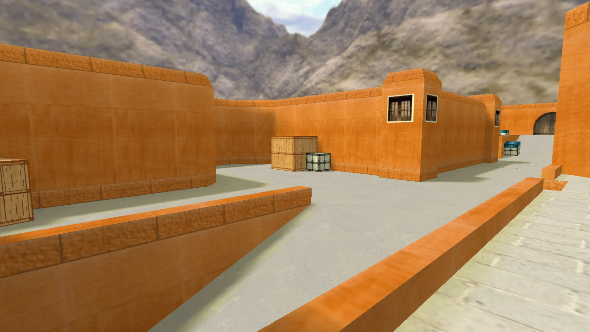 Скриншот  Карта de_dust2_2x2_heroes для CS 1.6: Даст2х2 от «Герои Украины» — баланс сторон, .nav для ботов, оптимизация