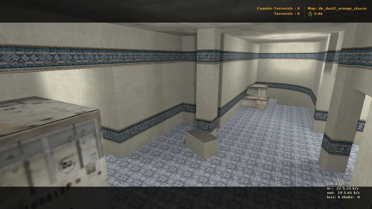 Скриншот  de_dust2_orange_classic для CS 1.6: карта DE, точки, баланс сторон и оптимизация