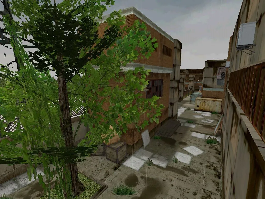 Скриншот  Карта de_rain для CS 1.6 - Тактические возможности и баланс сторон