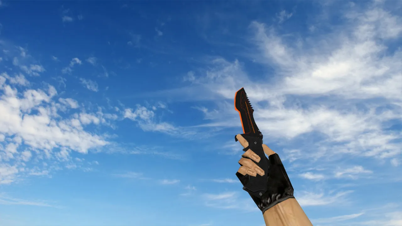 Скриншот Модель «Huntsman Knife Lavale» v_ p_ w_ для CS 1.6: звуки, анимация осмотра, текстуры и настройка